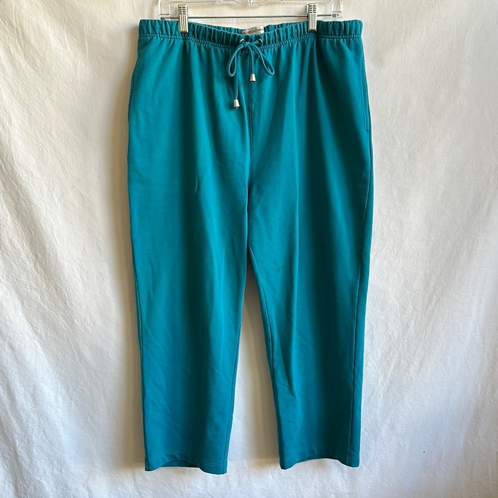 Draper’s & Damon’s teal drawstring pants, size PXL